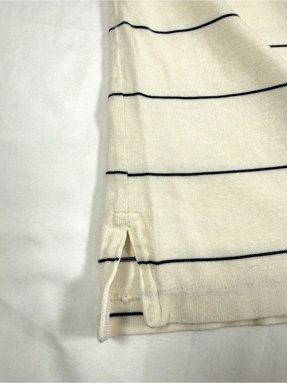 VINTAGE POLO RALPH LAUREN Mens Silk Cotton Polo Shirt L 90s Striped Preppy